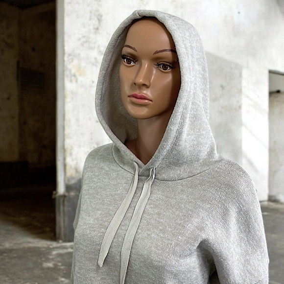 One ❤️ Clothing Oatmeal Fleece Oversized Dropped Shoulder Hoodie - Picture 4 of 16